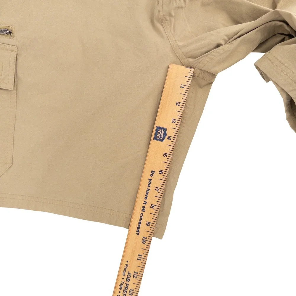 Orvis Mens 36 Lightweight Tech Cargo Shorts Tan Stretch Hiking Gorpcore Outdoors